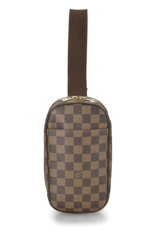 Louis Vuitton, Damier Ebene Canvas Pochette Gange, Brown