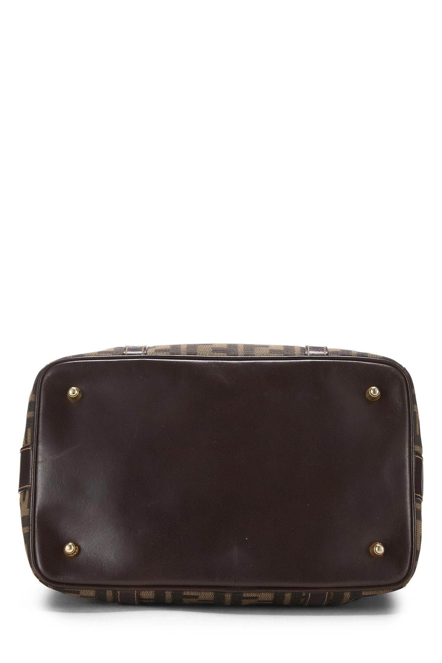 Fendi, Brown Zucca Canvas Convertible Handbag Small, Brown