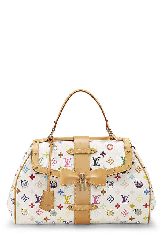 Louis Vuitton, Takashi Murakami x Louis Vuitton White Monogram Multicolore Eye Love You Handbag, White