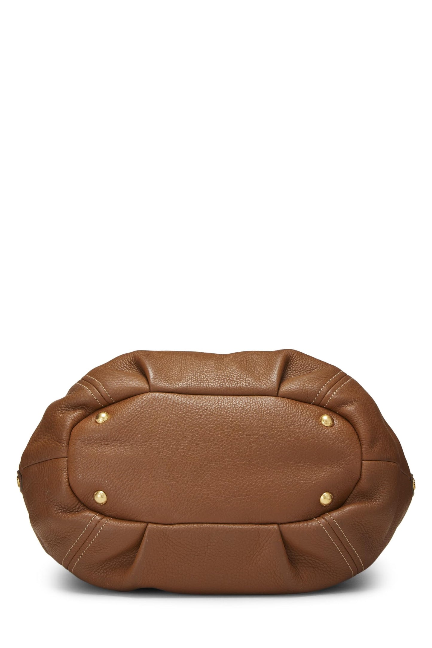 Prada, Brown Vitello Daino Convertible Handbag Medium, Brown