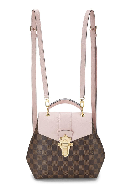 Louis Vuitton, Pink Damier Ebene Clapton Backpack, Pink