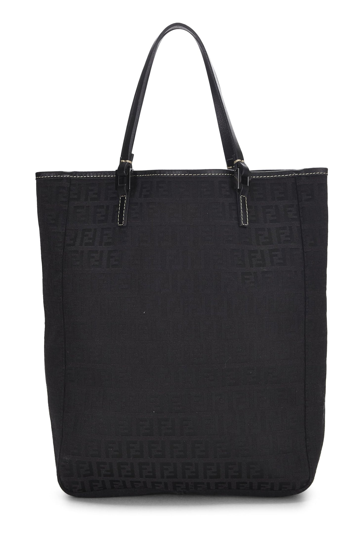Fendi, Black Zucchino Canvas Tote, Black