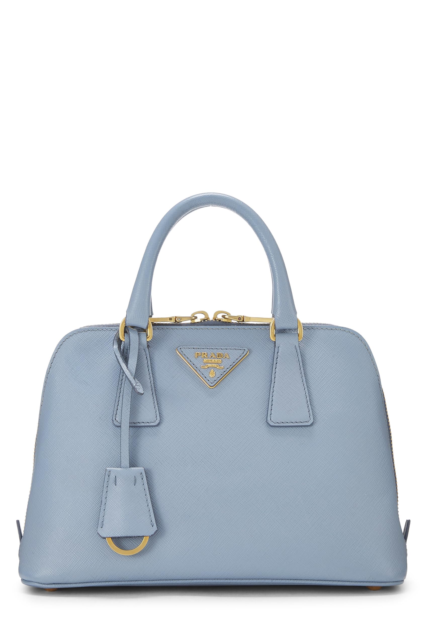 Prada, Blue Saffiano Promenade Small, Blue Luxury Handbag