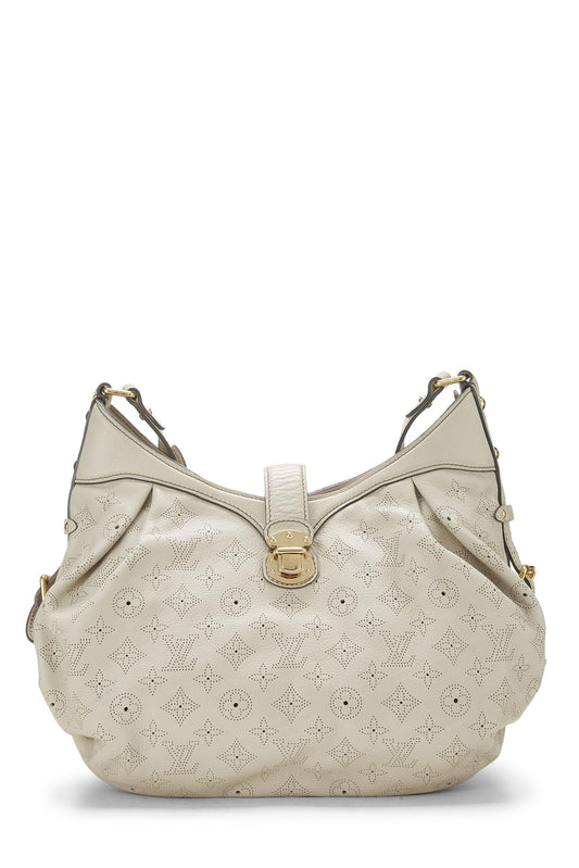 Louis Vuitton, White Monogram Mahina Leather XS, White