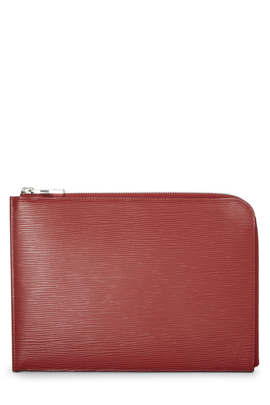 Louis Vuitton, Rouge Epi Pochette Jour PM, Red