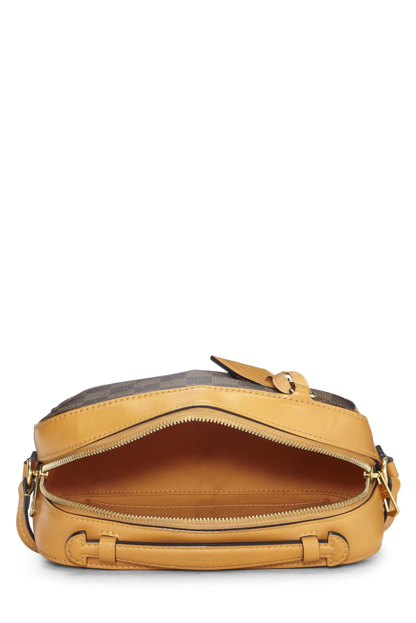 Louis Vuitton, Yellow Damier Ebene Santa Monica NM, Yellow