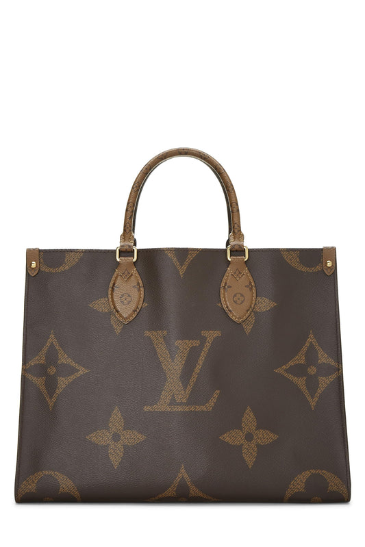 Louis Vuitton, Brown Giant Monogram On The Go MM, Brown