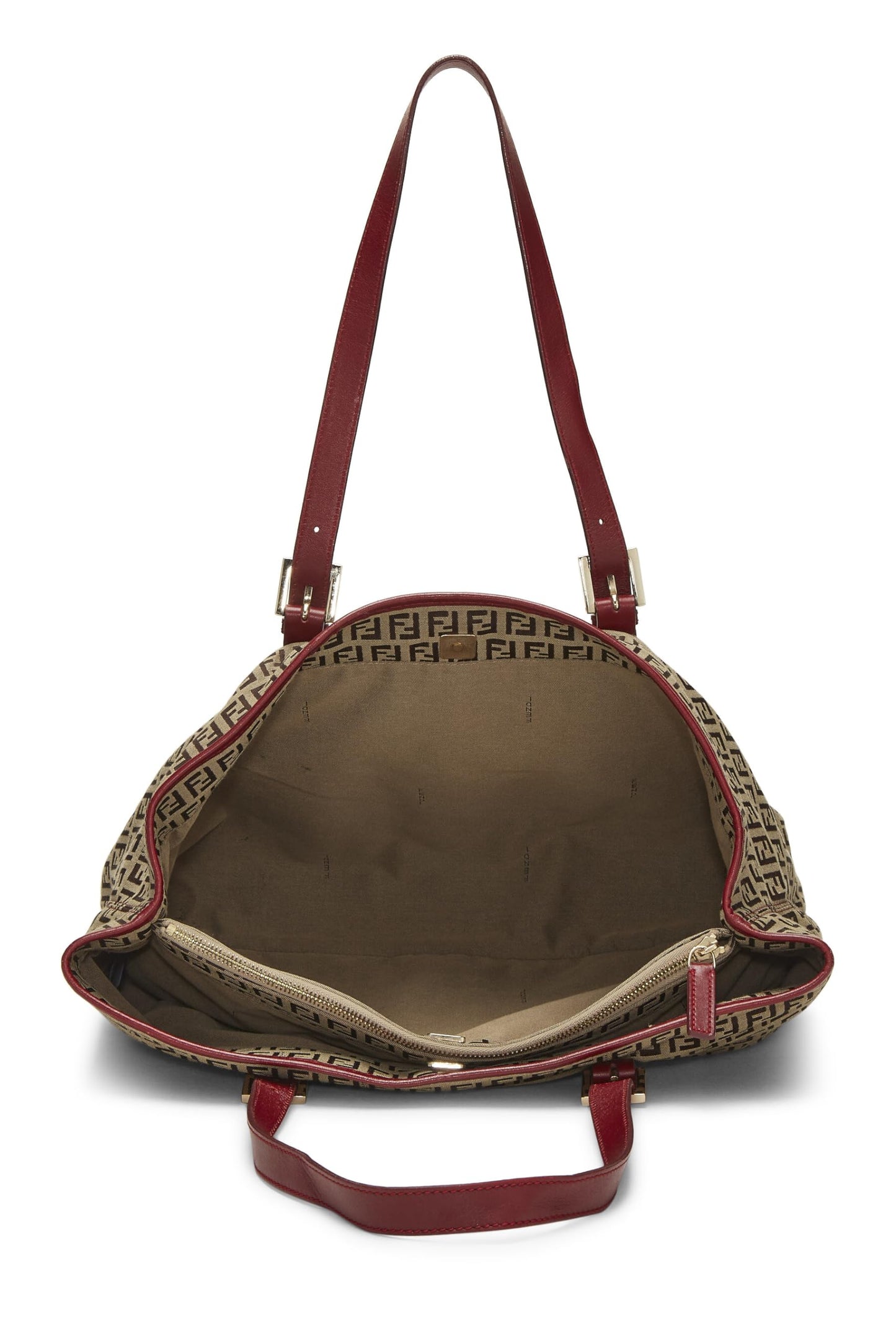 Fendi, Red Zucchino Canvas Tote, Red
