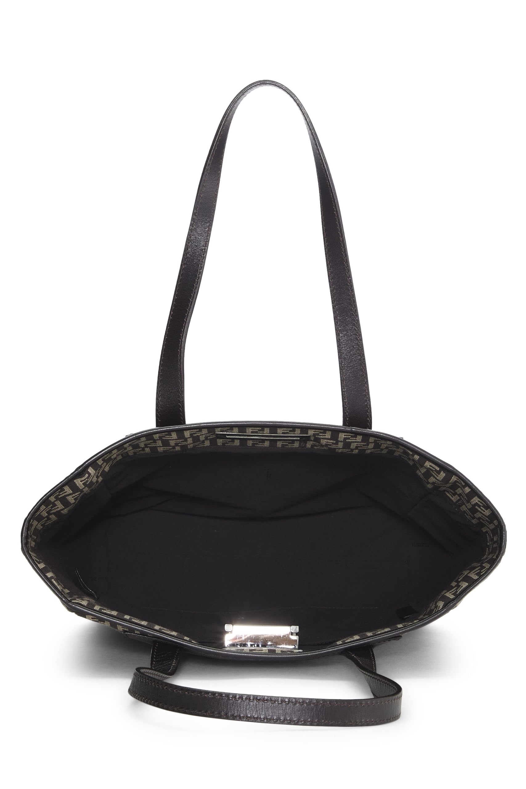 Fendi, Brown Zucchino Canvas Tote, Brown