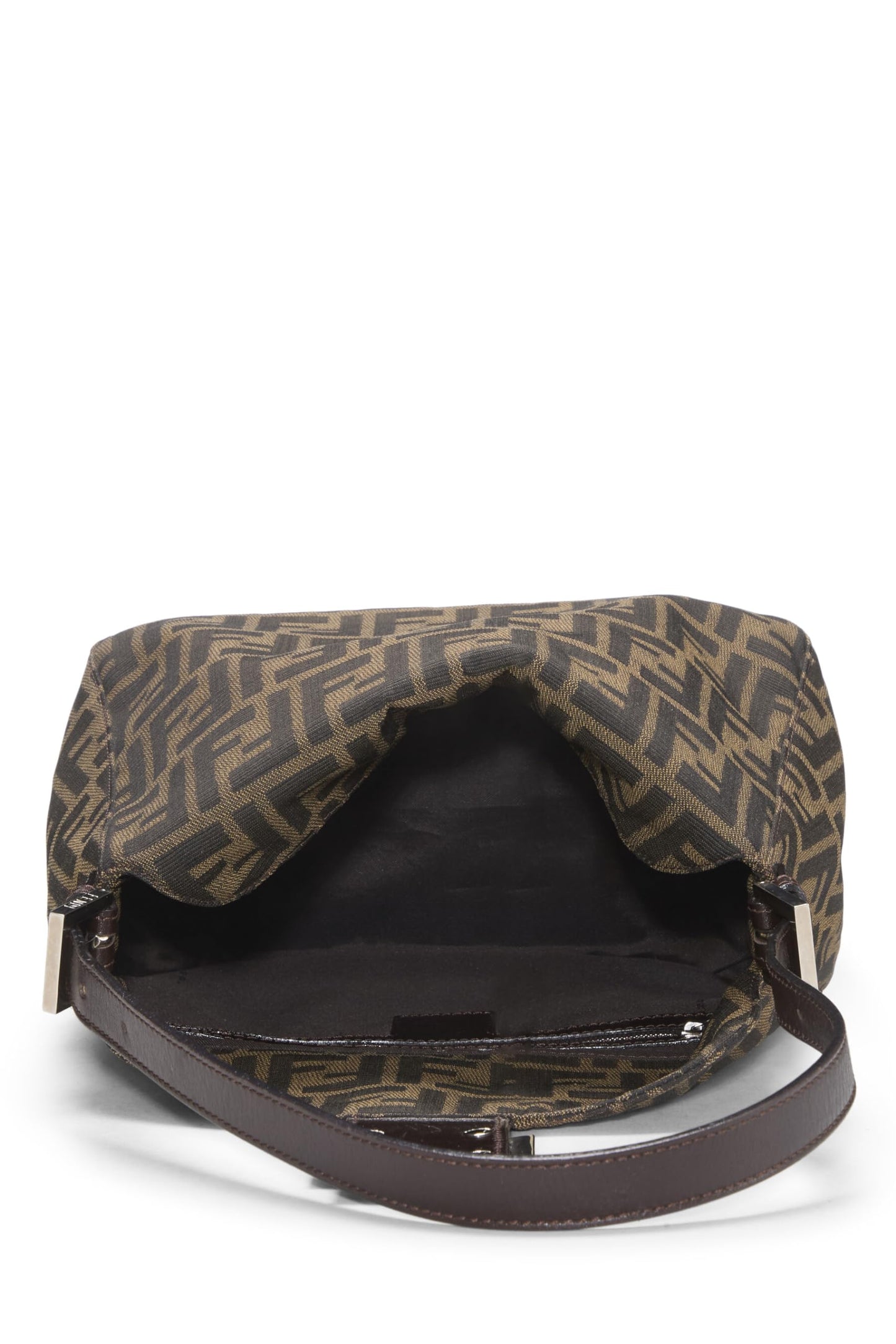 Fendi, Brown Zucca Canvas Shoulder Bag, Brown