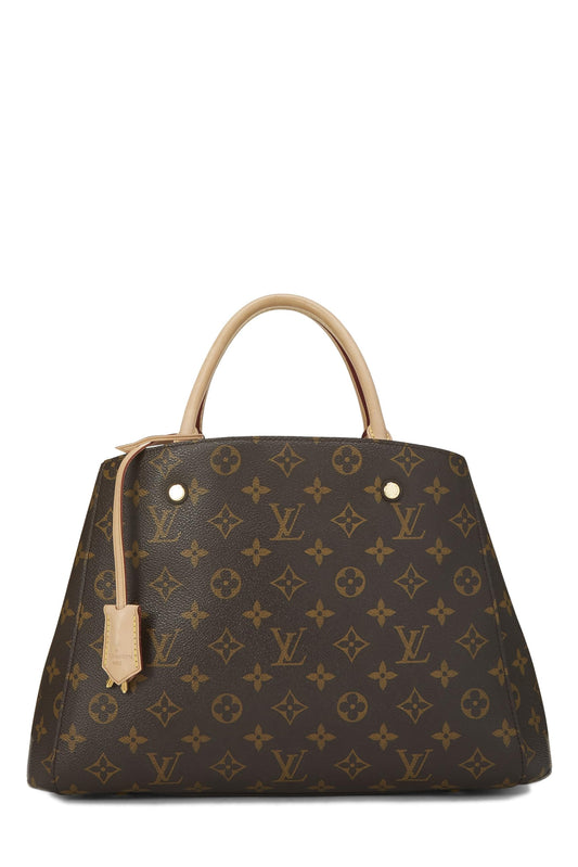 Louis Vuitton, Monogram Canvas Montaigne MM, Brown