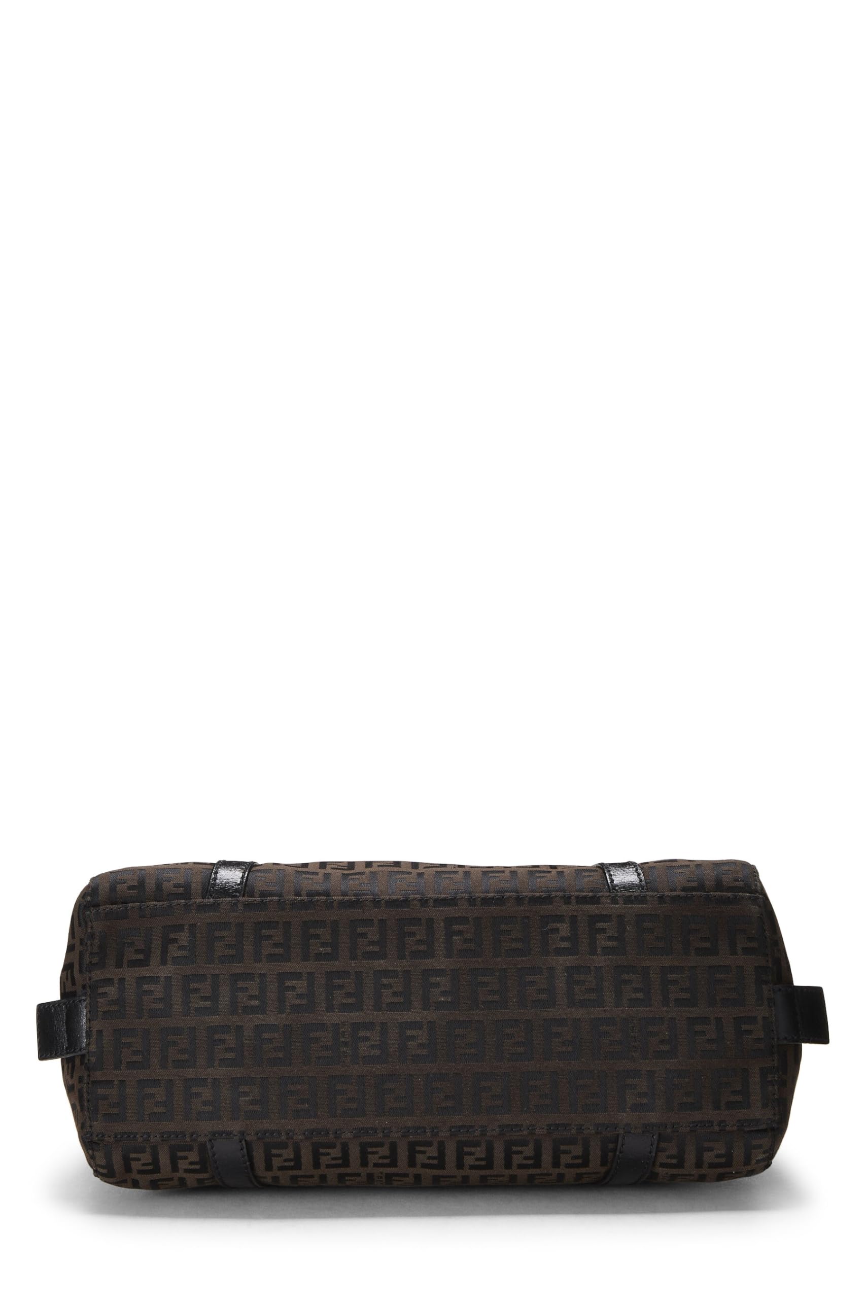 Fendi, Brown Zucchino Canvas Shoulder Bag, Brown