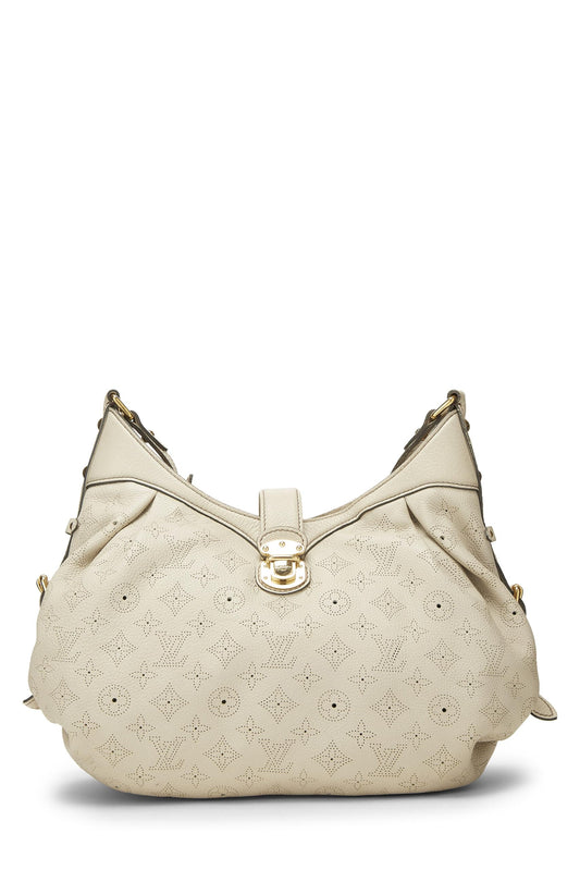 Louis Vuitton, White Monogram Mahina Leather XS, White