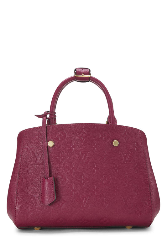 Louis Vuitton, Pink Monogram Empreinte Montaigne BB, Pink