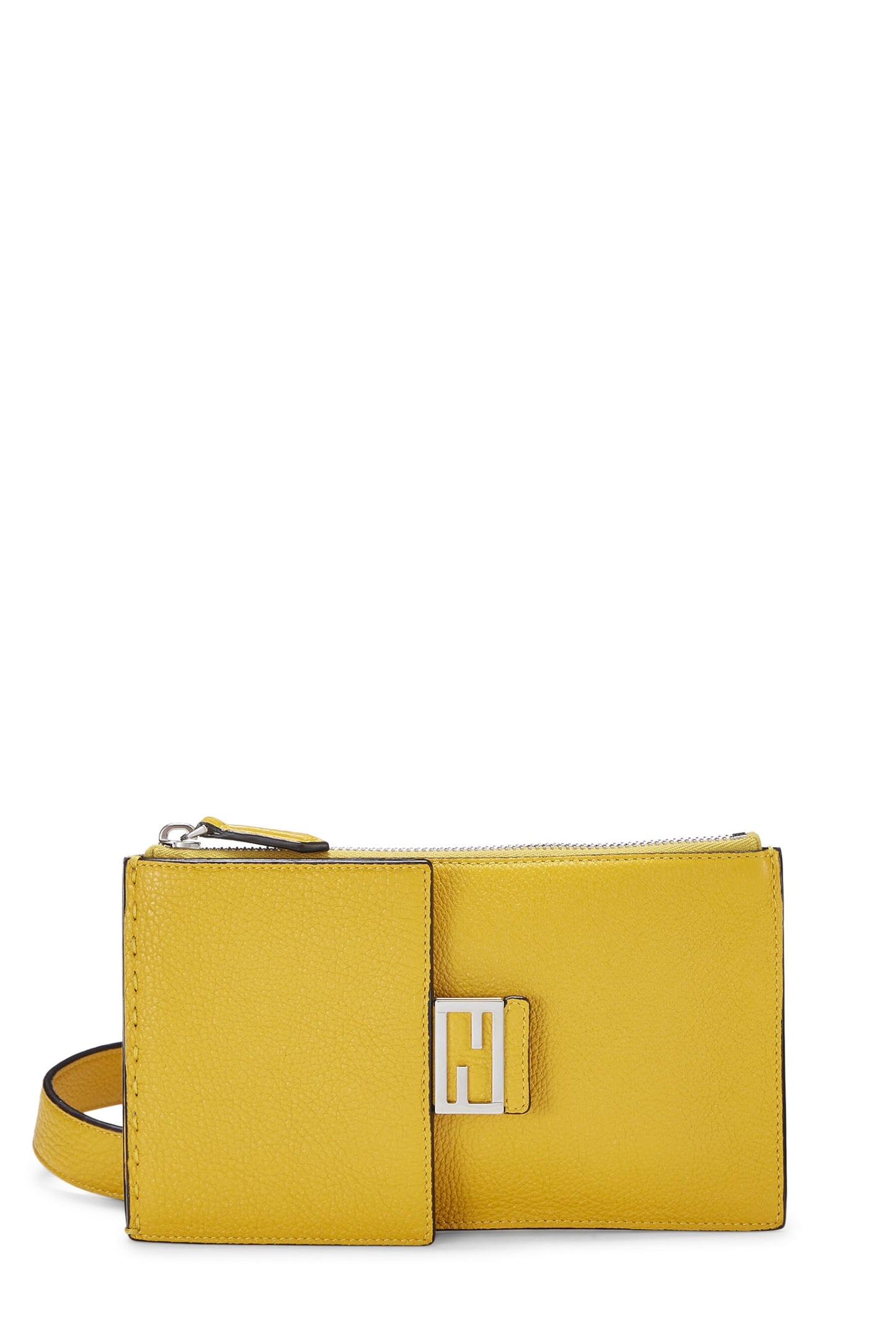 Fendi, Yellow Leather Waist Pouch, Yellow