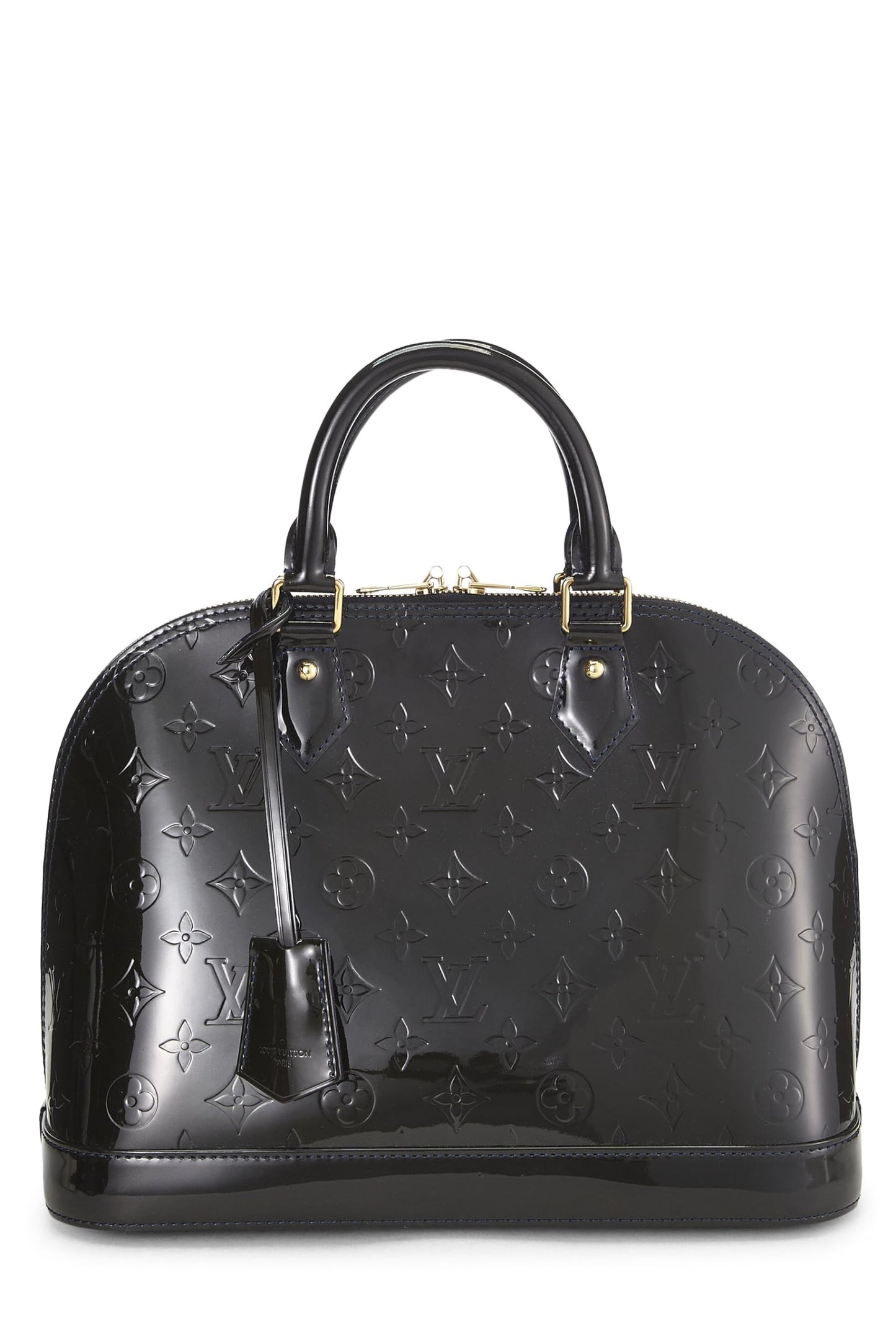 Louis Vuitton, Blue Infini Monogram Vernis Alma PM NM, Navy