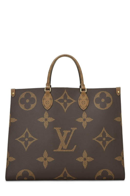 Louis Vuitton, Monogram Reversed Giant On The Go GM, Brown