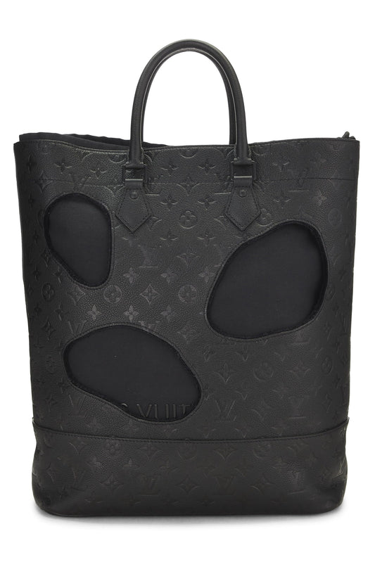 Louis Vuitton, COMME DES GARÇONS x Louis Vuitton Black Monogram Empreinte Bag with Holes, Black