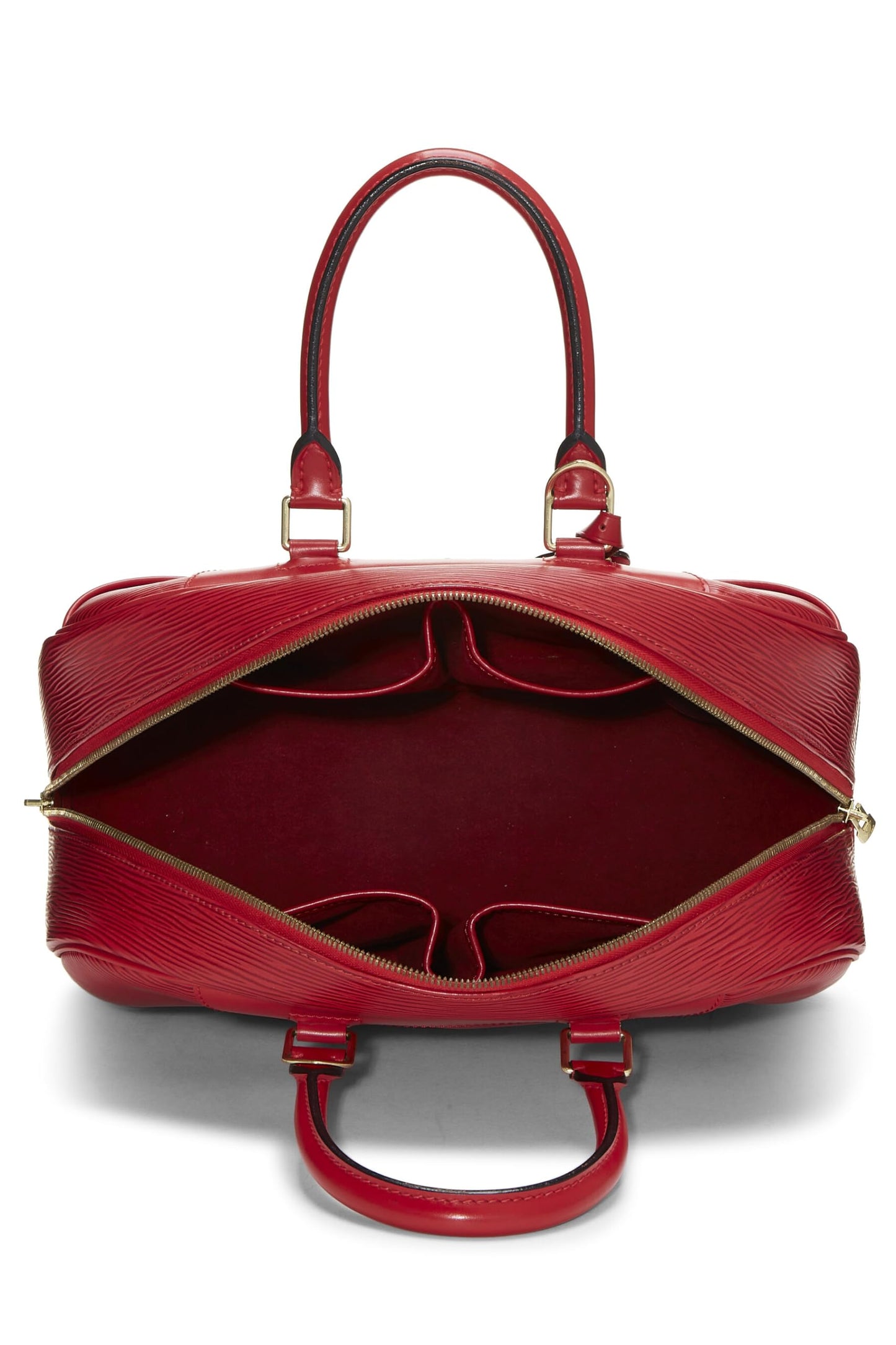 Louis Vuitton, Red Epi Leather Deauville, Red