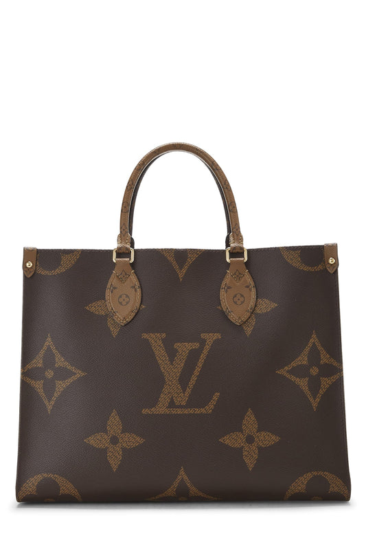 Louis Vuitton, Brown Giant Monogram On The Go MM, Brown
