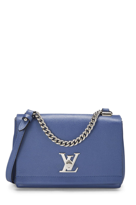 Louis Vuitton, Blue Calfskin Lock Me II BB, Blue