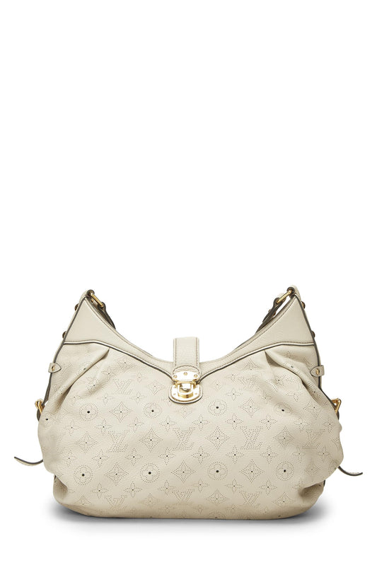 Louis Vuitton, White Monogram Mahina Leather XS, White