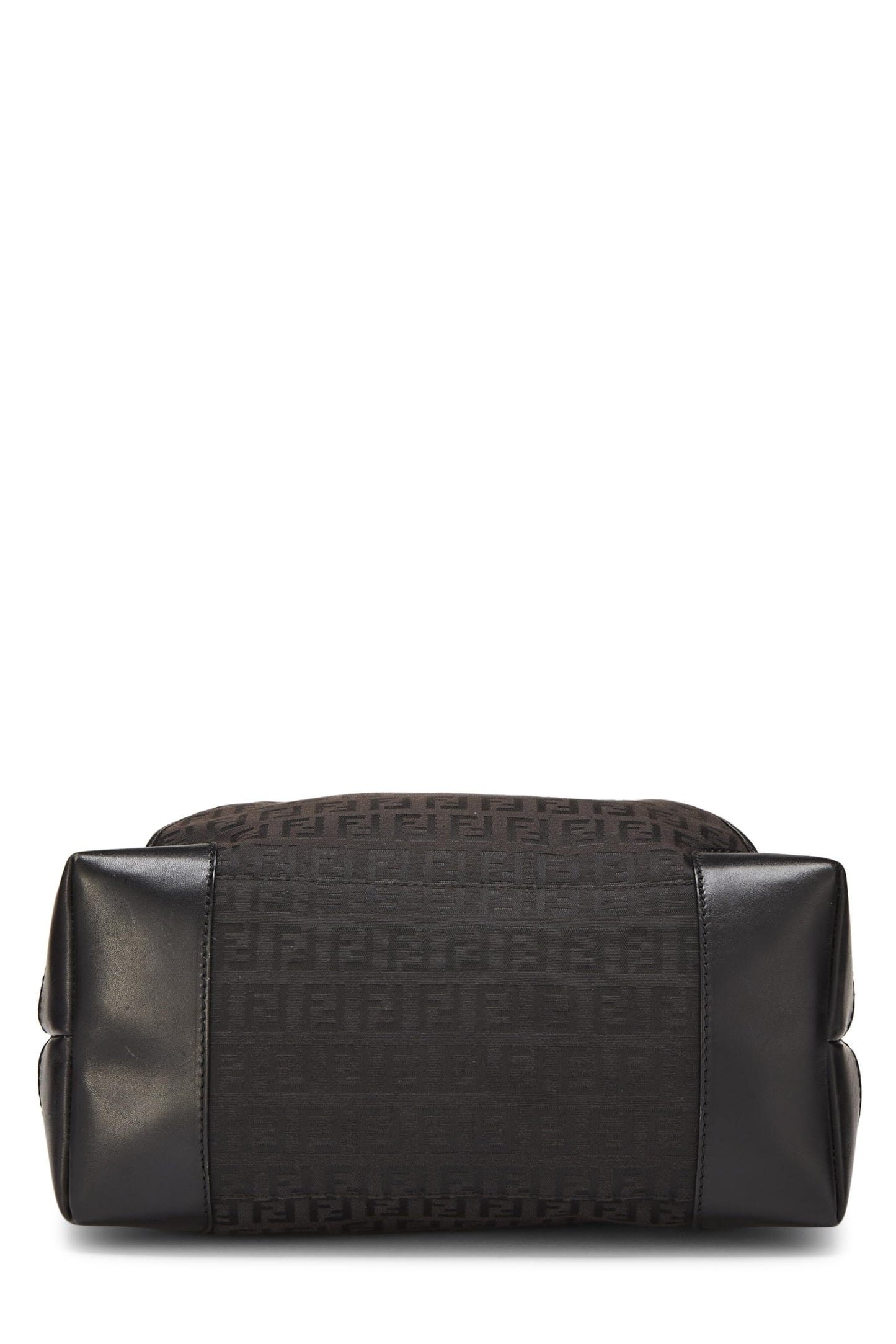 Fendi, Black Zucchino Canvas Hobo, Black