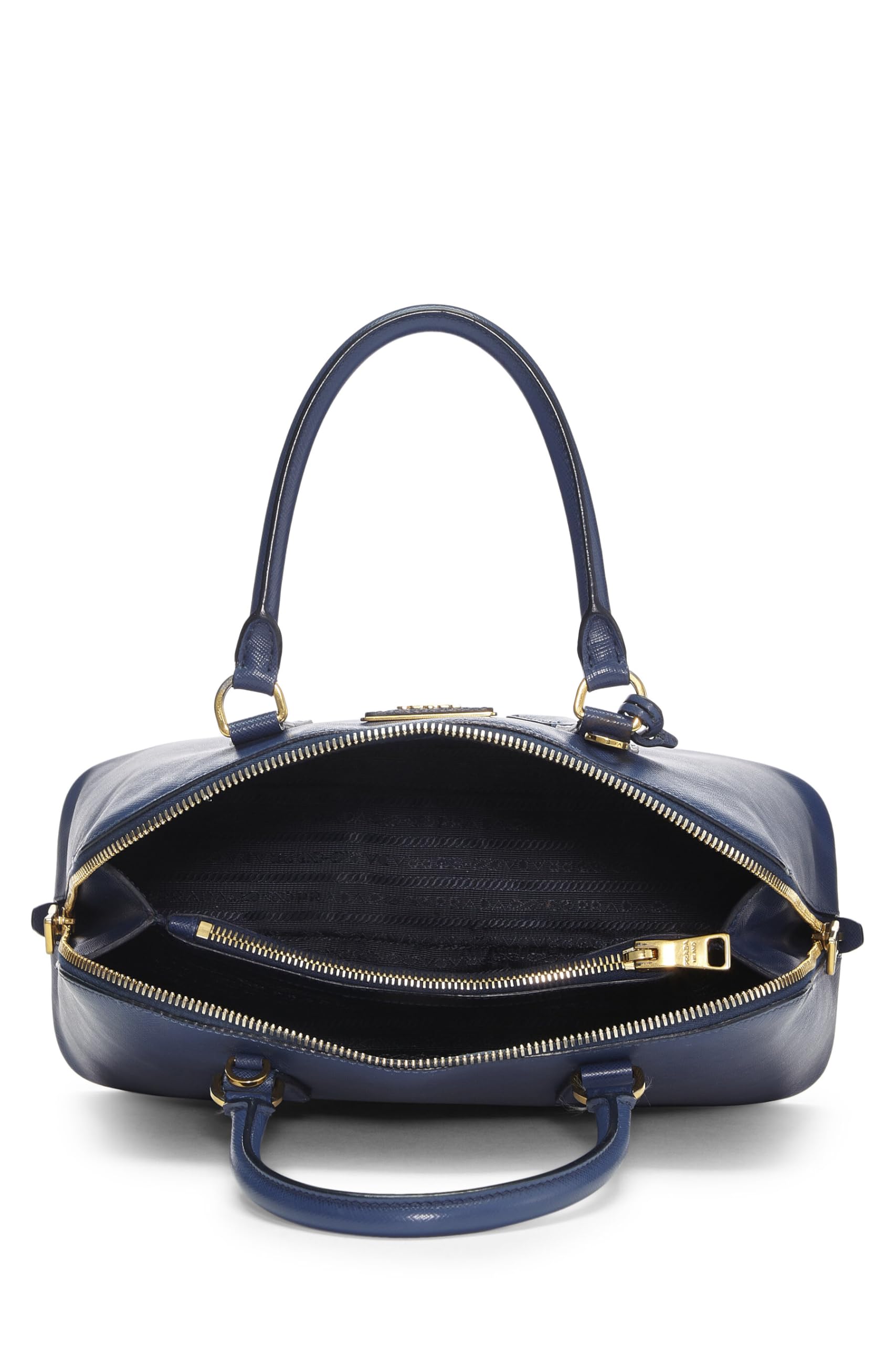 Prada, Blue Saffiano Promenade Medium, Blue Luxury Handbag