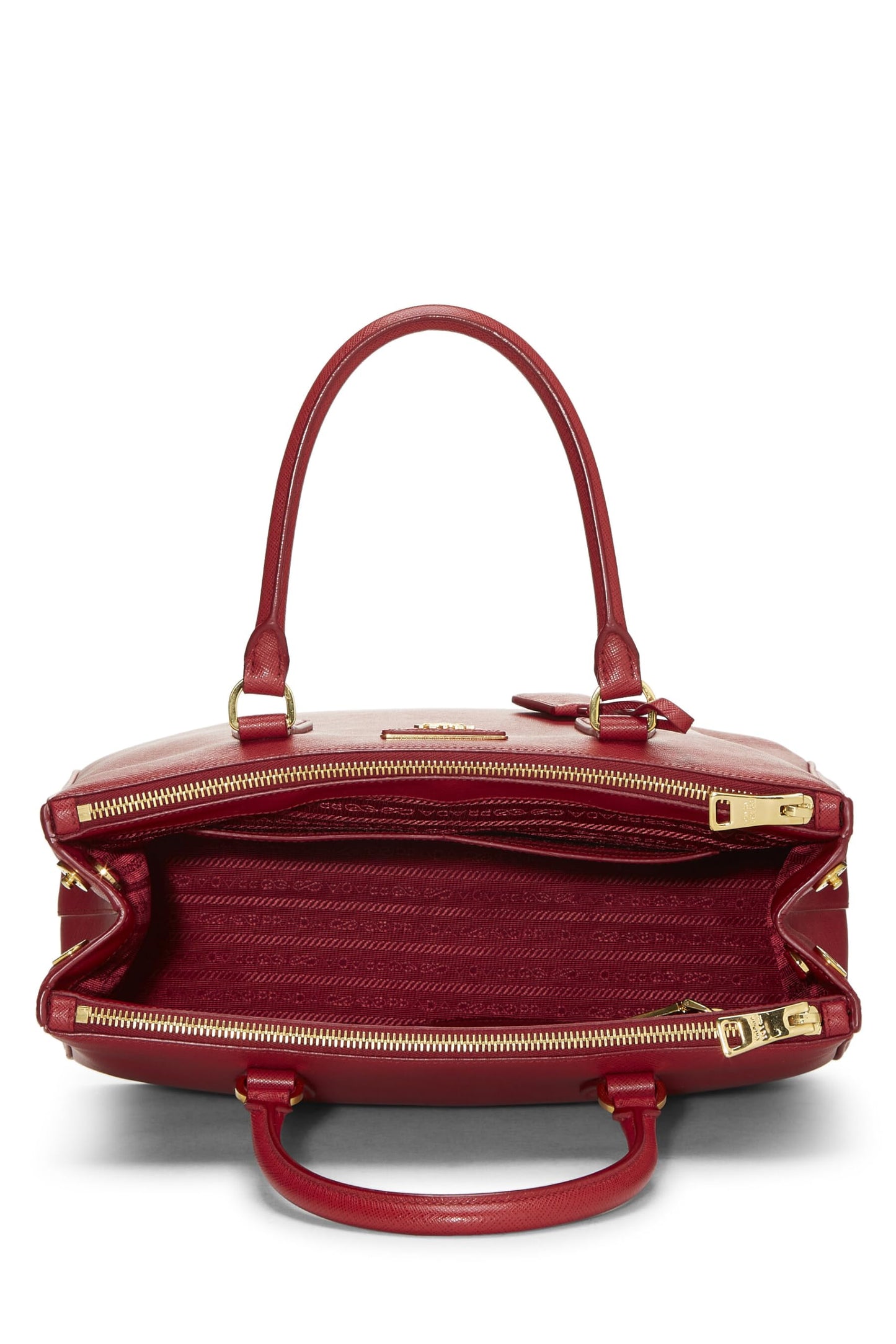 Prada, Red Saffiano Galleria Tote Medium, Red