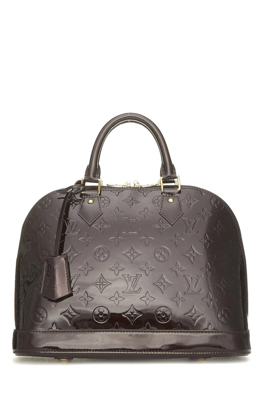 Louis Vuitton, Amarante Monogram Vernis Alma PM NM, Purple