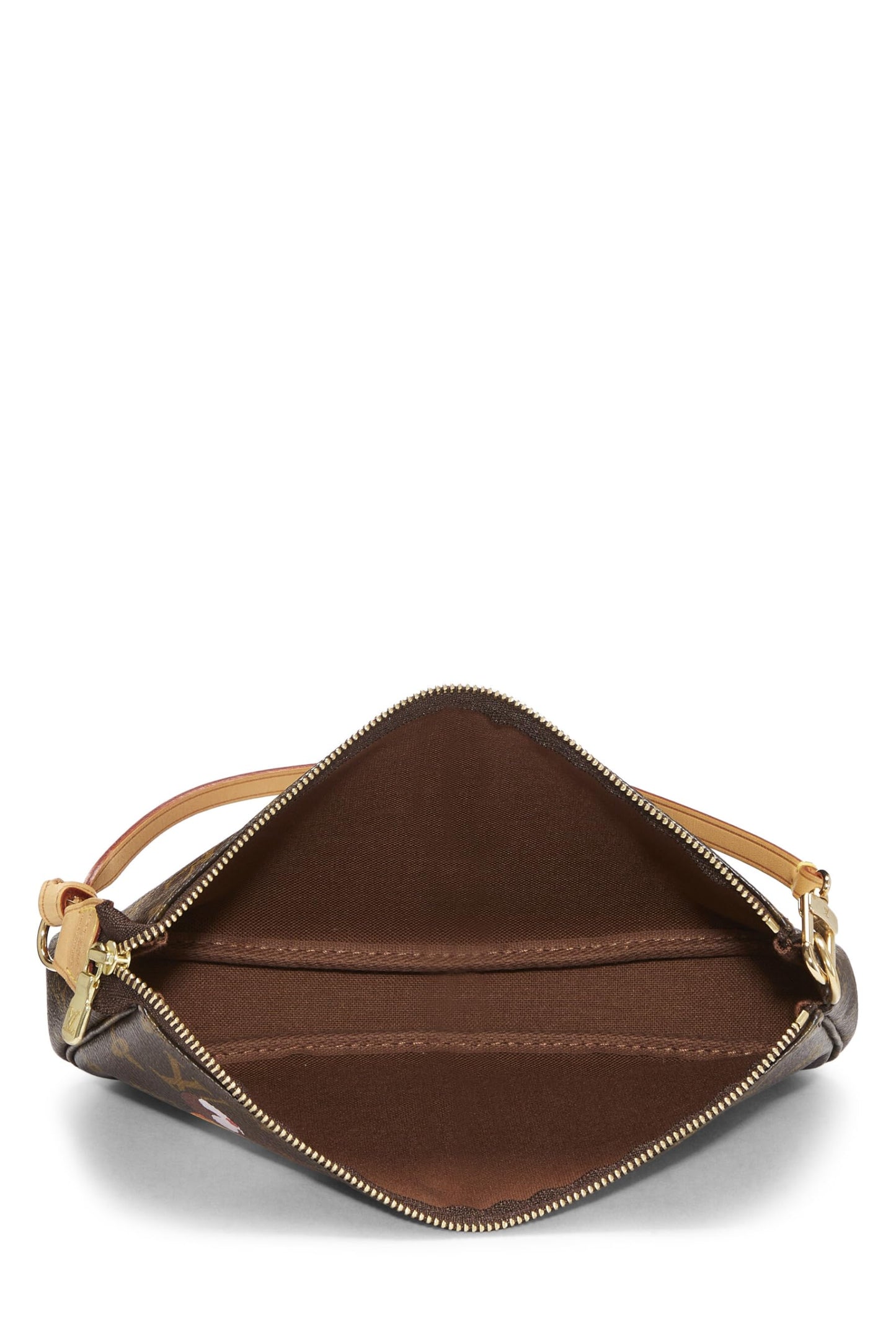 Louis Vuitton, Takashi Murakami x Louis Vuitton Monogram Canvas Panda Pochette Accessoires, Brown