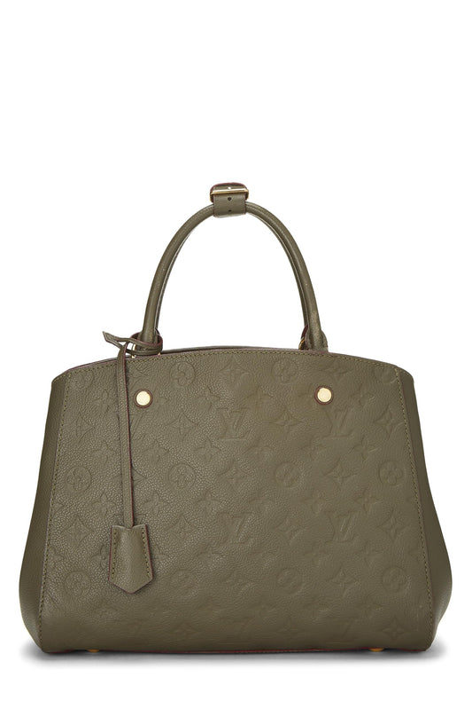 Louis Vuitton, Ombre Monogram Empreinte Montaigne MM, Green