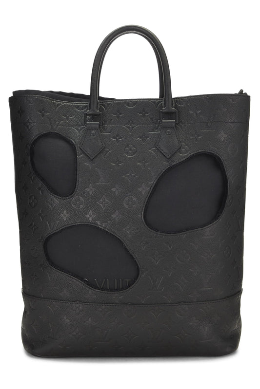 Louis Vuitton, COMME DES GARÇONS x Louis Vuitton Black Monogram Empreinte Bag with Holes, Black