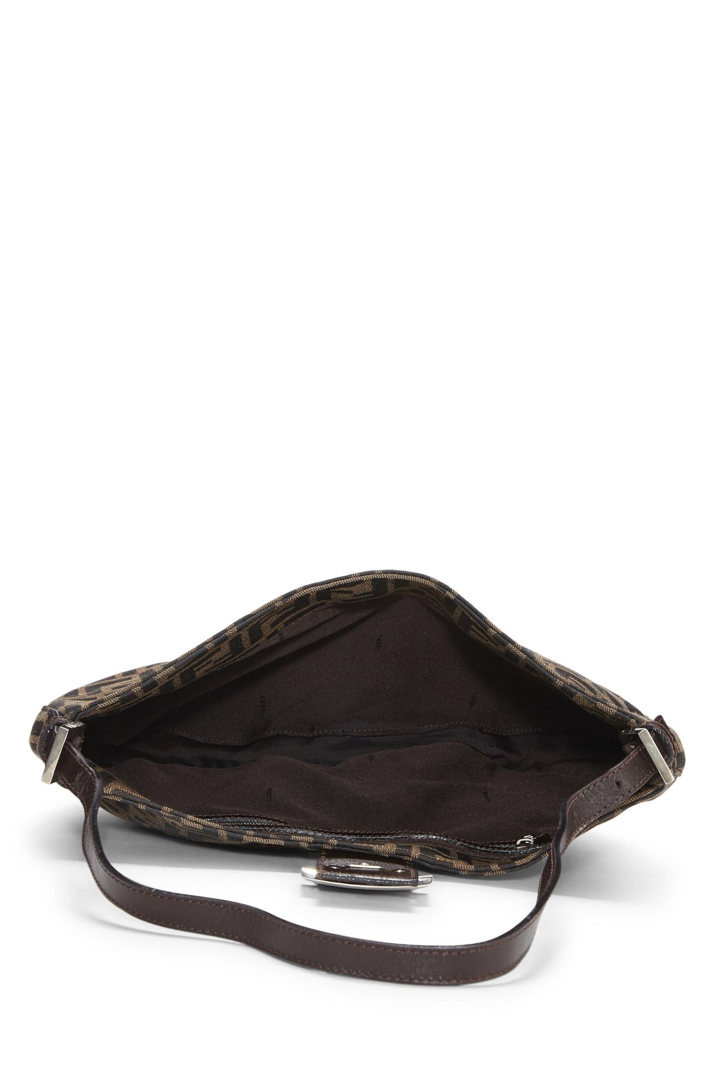Fendi, Brown Zucca Canvas Shoulder Bag, Brown