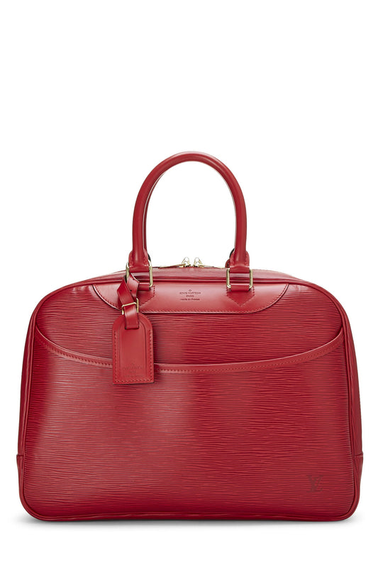 Louis Vuitton, Red Epi Leather Deauville, Red