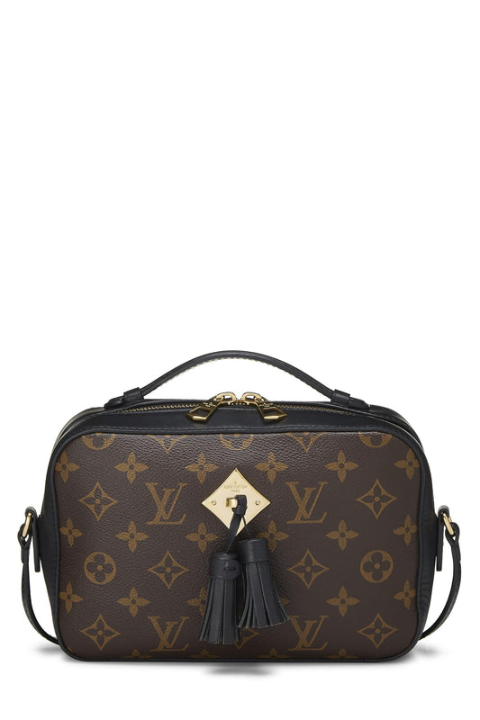 Louis Vuitton, Black Monogram Canvas Saintonge, Black