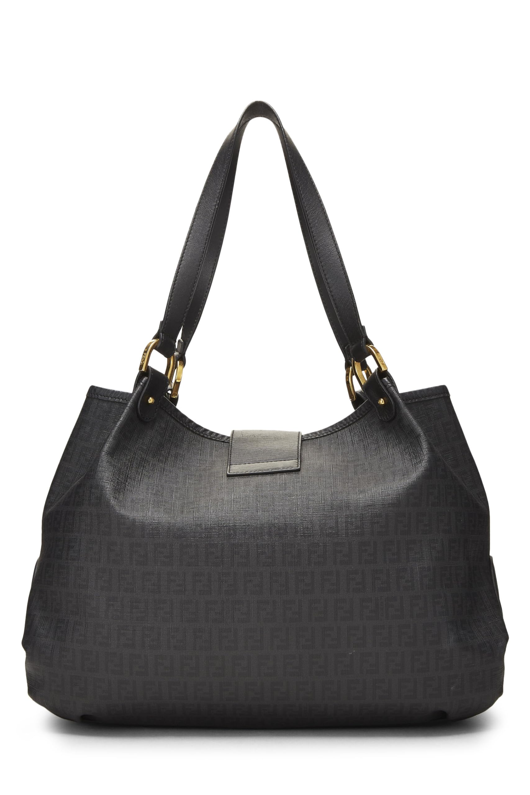 Fendi, Black Zucchino Chiusura Tote, Black