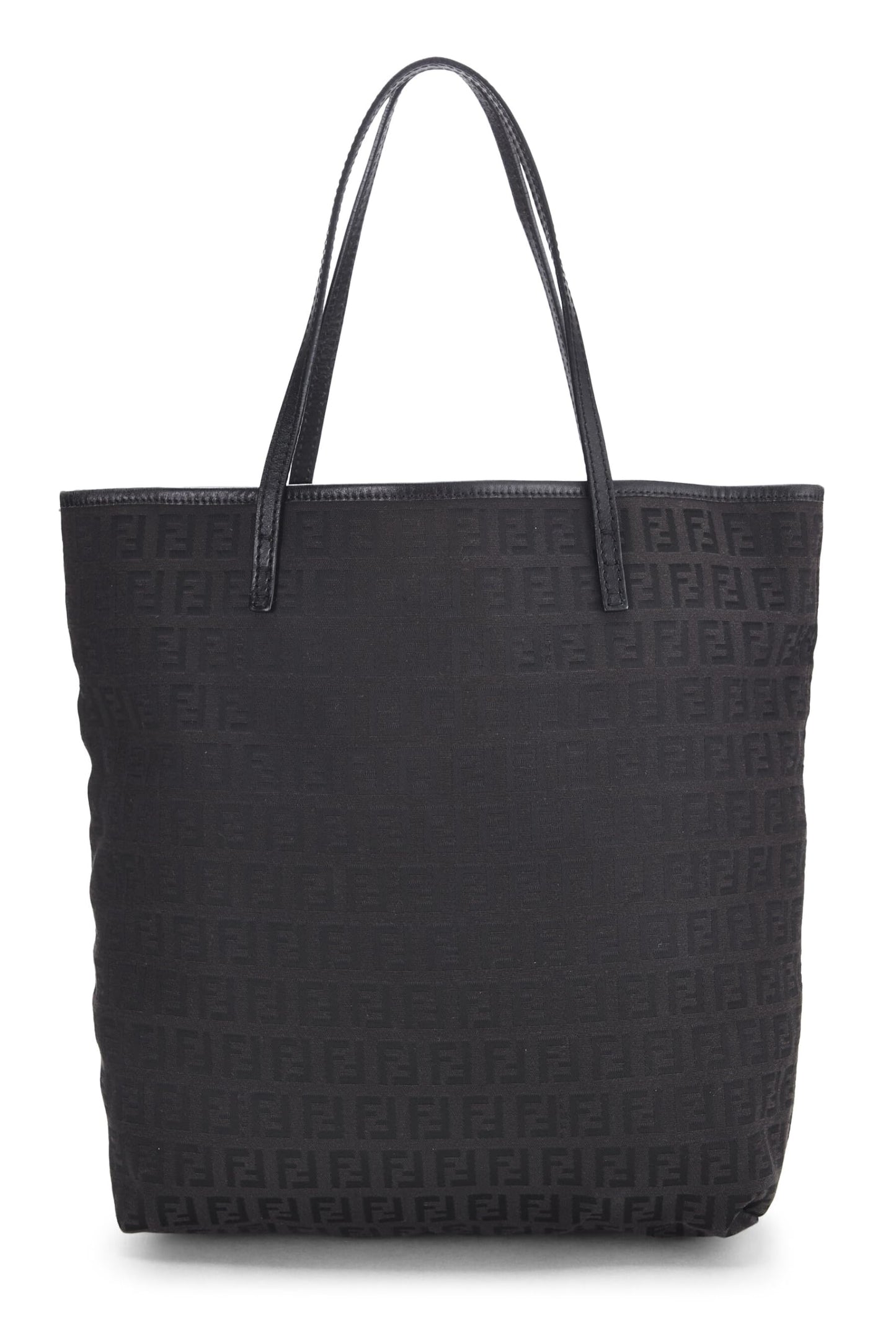 Fendi, Black Zucchino Canvas Tote Small, Black