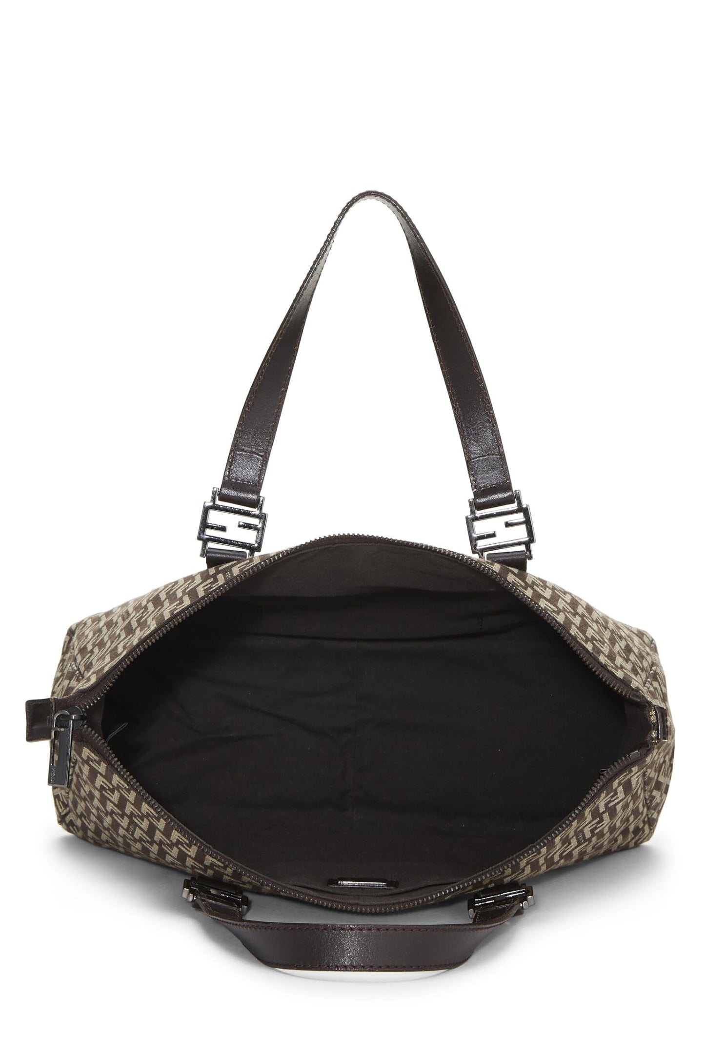 Fendi, Brown Zucchino Canvas Tote, Brown