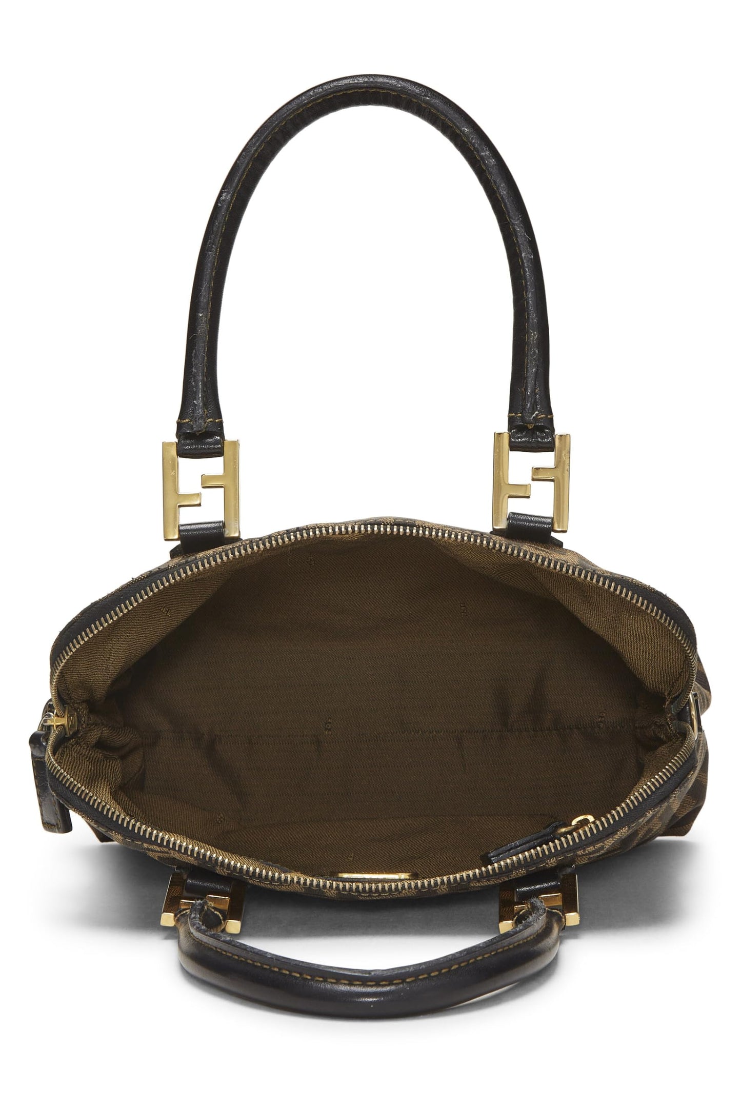 Fendi, Zucca Canvas Handbag, Black