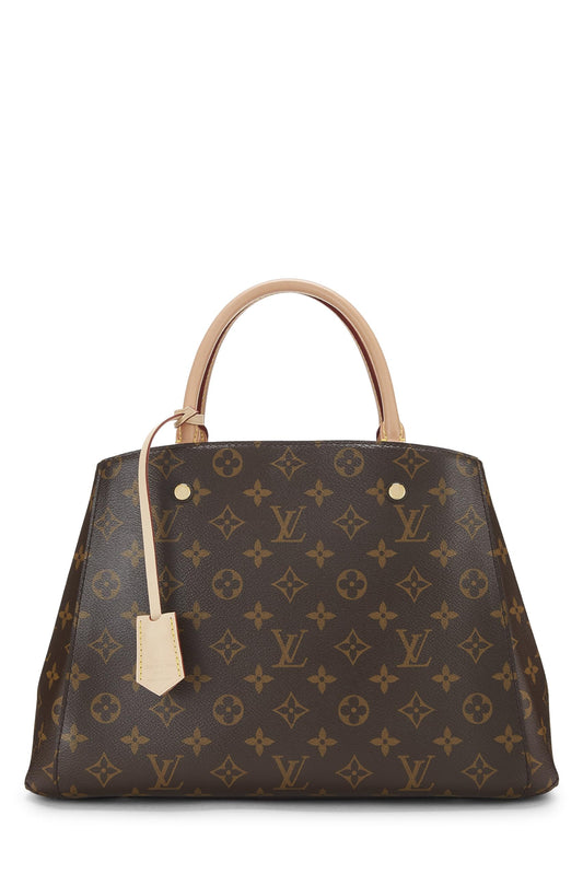 Louis Vuitton, Monogram Canvas Montaigne MM, Brown