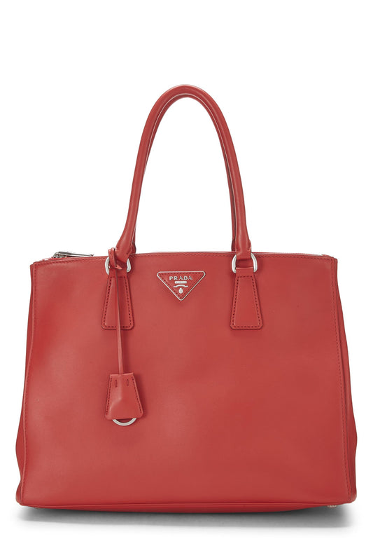 Prada, Red Calfskin Shopping Bag Medium, Red