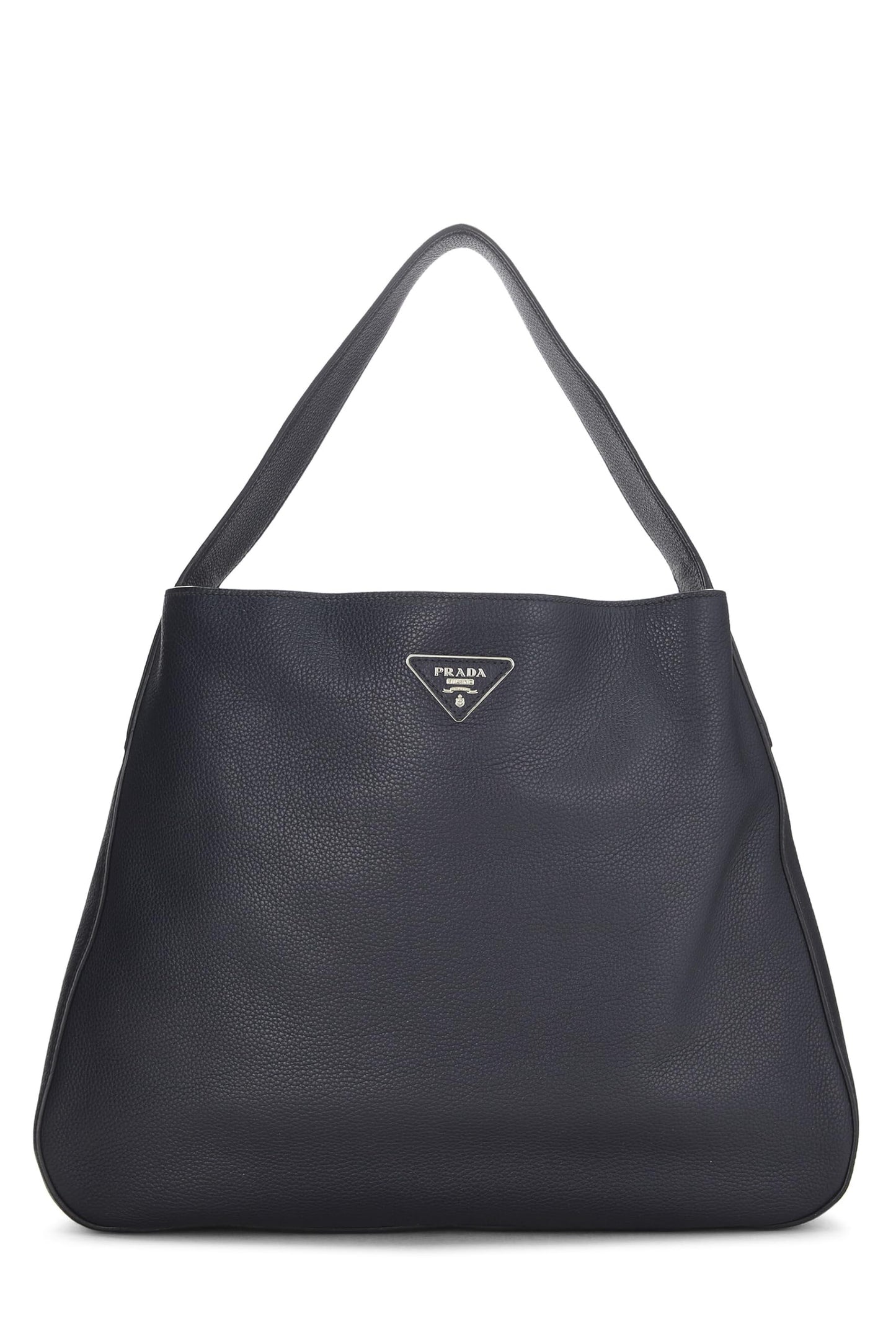 Prada, Navy Vitello Daino Hobo, Navy