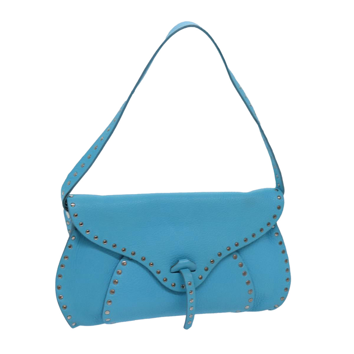 Luxury CELINE Shoulder Bag Light Blue 72402