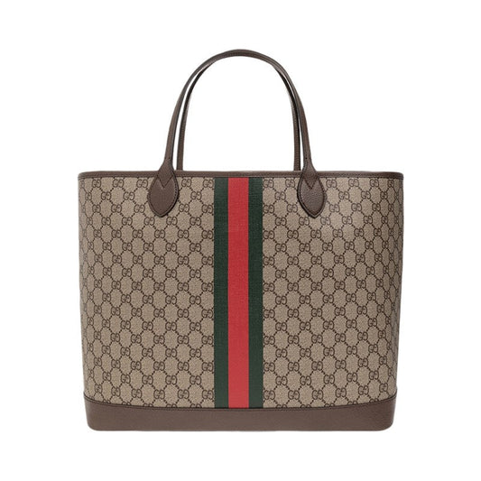 Gucci Leather Canvas Tote