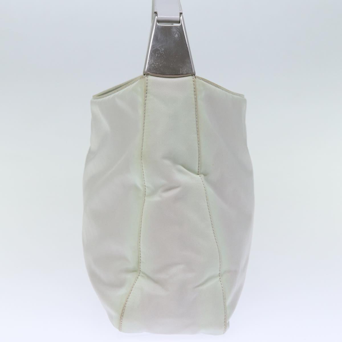 PRADA Shoulder Bag Nylon Gray Auth 72737
