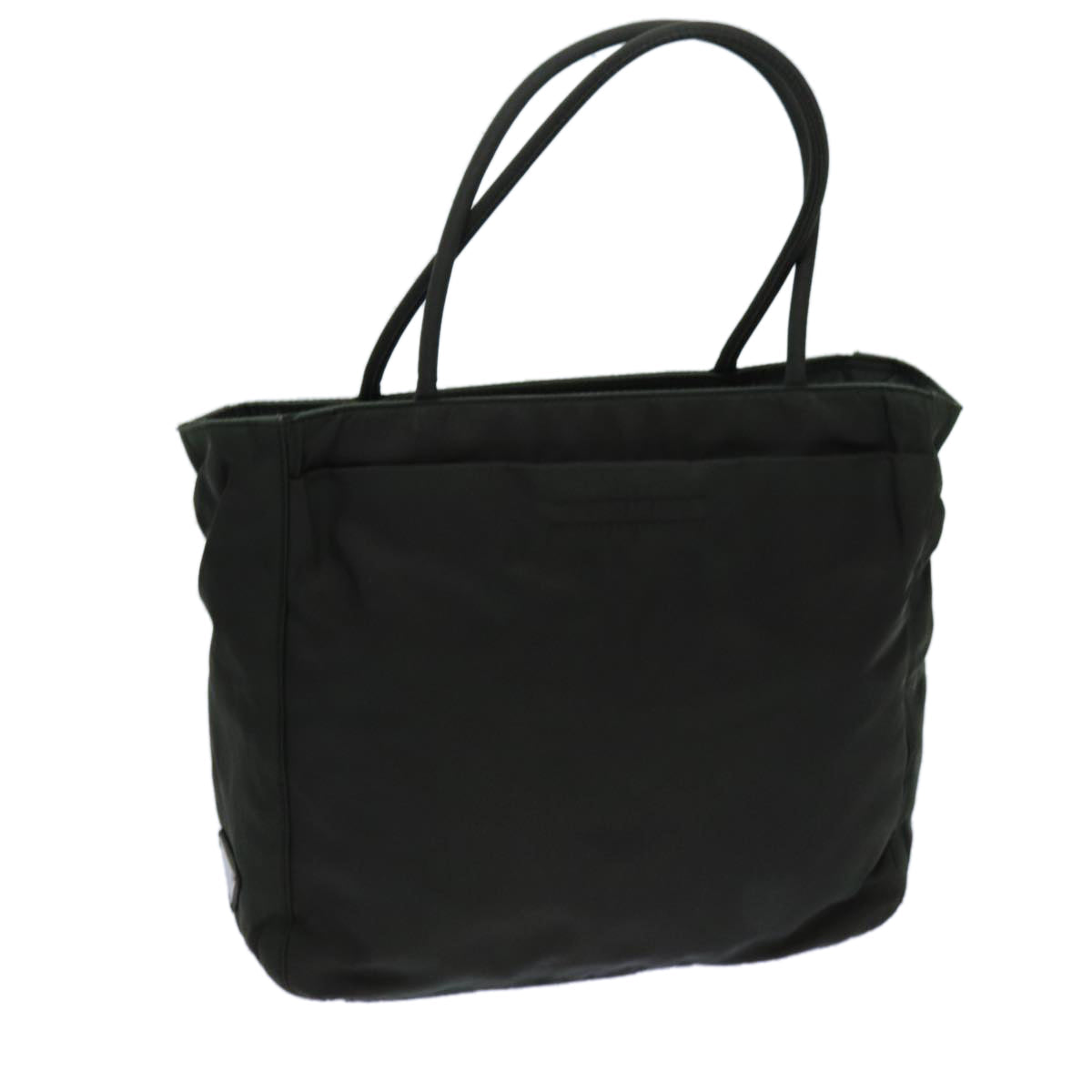 PRADA Hand Bag Nylon Khaki Auth 72784