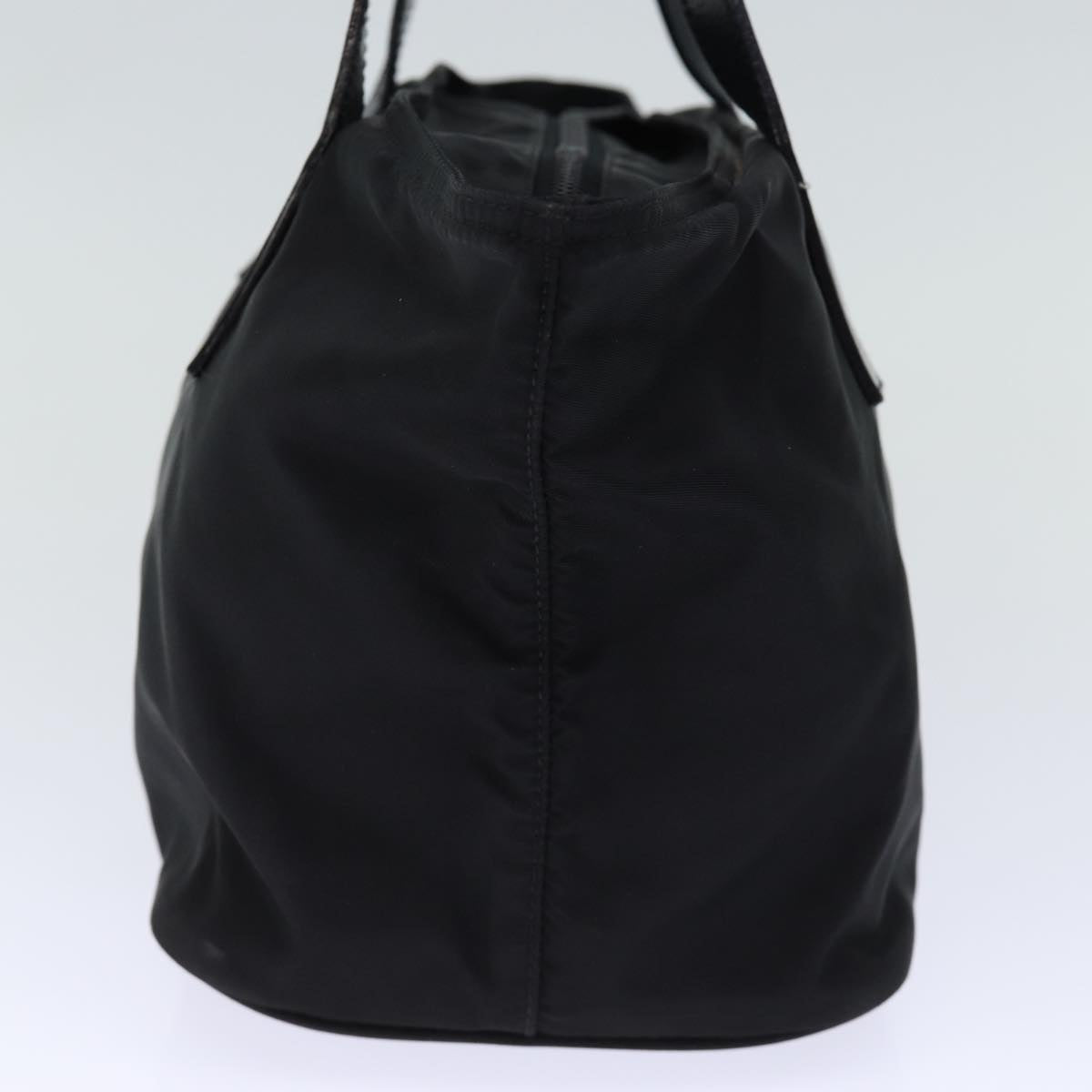 PRADA Hand Bag Nylon Black Auth 72864
