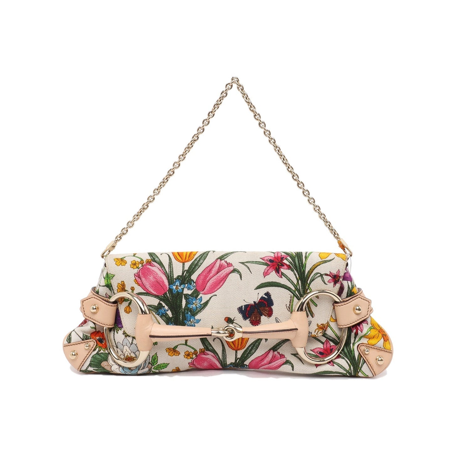Gucci Horsebit 1955 Chain Shoulder bag in Limited edition floral print
