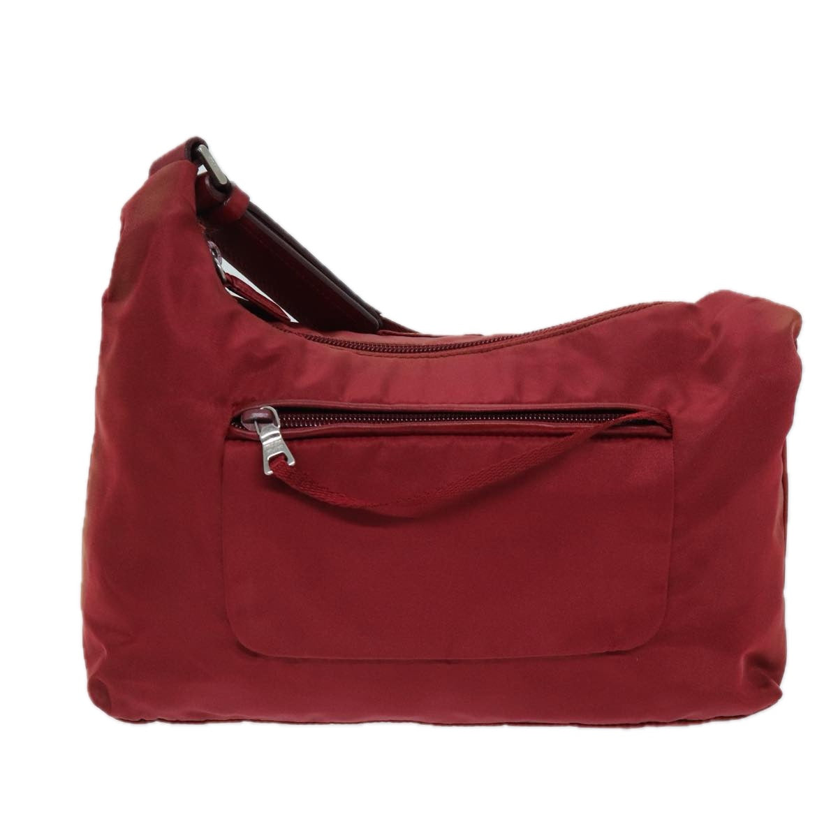PRADA Shoulder Bag Nylon Red Auth 73100